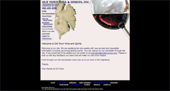Desktop Screenshot of oldtownwine.com
